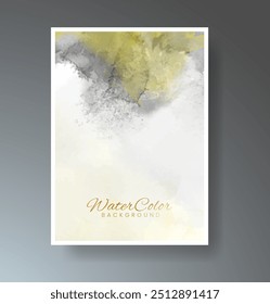Cards with bright colorful vector watercolor background. Design for your date, postcard, banner.