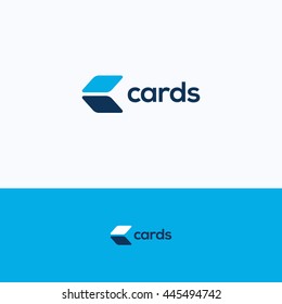 Cards C letter alphabet logo