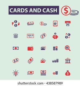 cards and cash icons