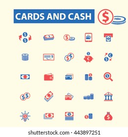 cards and cash icons