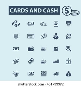 cards and cash icons