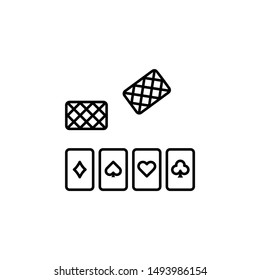 Cards, casino icon. Element of casino icon