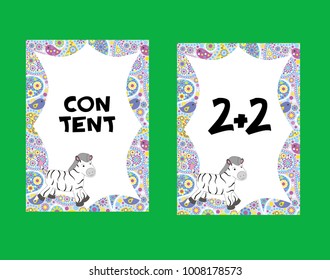 cards for children to study mathematics.