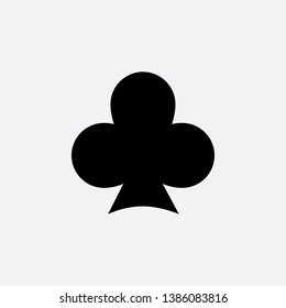 cards of clubs icon sign signifier vector