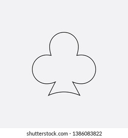 cards of and clubs icon sign signifier vector
