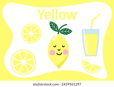 Cards with color. Learning colors for children.
learn colors worksheet. Vector.