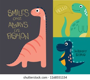 Cards with cute dinos.