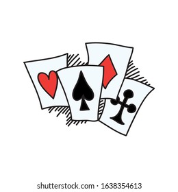 Cards decorative element. Vector illustration