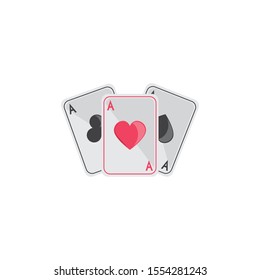 Cards design, Casino las vegas game lucky play win and chance theme Vector illustration