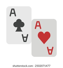 Cards Flat Icon Design For Personal nad Commercial Use