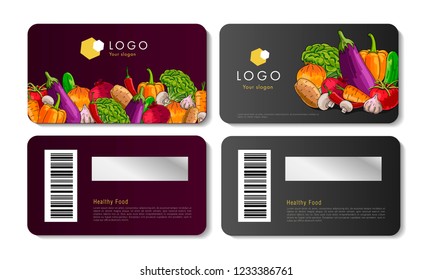 cards for food store