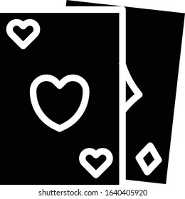 Cards - Gambling icon set. High quality solid vector illustration for website and mobile application.