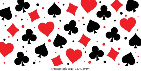 Cards Game Spades Queen King Heart Ace Poker Player Card Game Symbols Spade Jack Oneline Line Pattern Vector Bridge Icons Funny Gambling Play Suit Black Blackjack  Casino Club Gaming Playing Suits