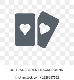 Cards icon. Cards design concept from Circus collection. Simple element vector illustration on transparent background.