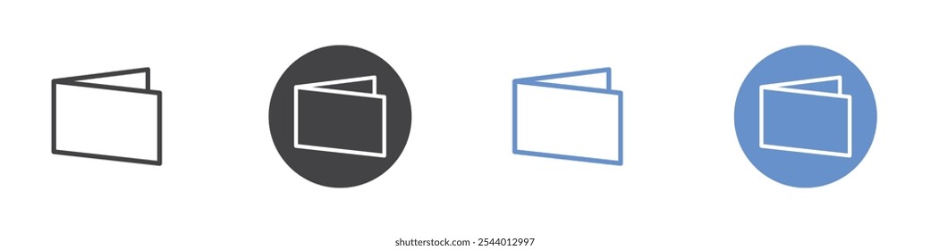 Kartensymbol Flaches Set in schwarz-weißer Farbe