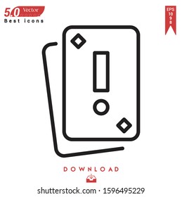 cards icon vector . Best modern, Black Friday icons , simple, isolated, application , logo, flat icon for website design or mobile applications, UI / UX design Editable stroke. EPS10 format