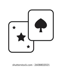 cards icon with white background vector stock illustration