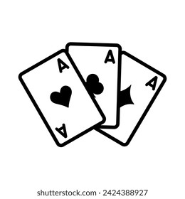 Cards icons. Smivol casino, gambling. Vector clubs and spaces, hearts and diamonds casino poker card, black and red suits. Black and white hand drawn image.