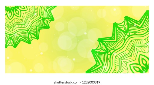 Cards or Invitations set with mandala ornament. Vector illustration. For wedding, bridal, Valentine's day, greeting card invitation.