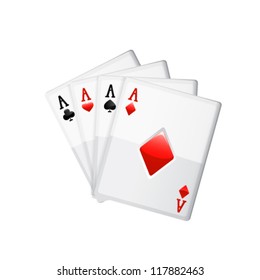 Cards isolated on white. Vector