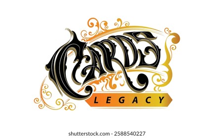 CARDS LEGACY lettering custom style design