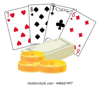 Cards and money