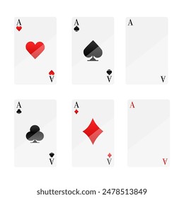 cards for playing poker and casino. Vector illustration