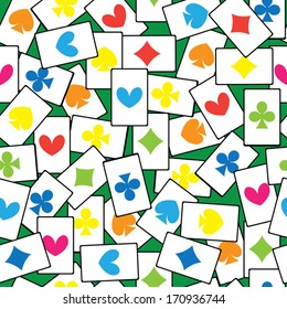 cards playing seamless pattern