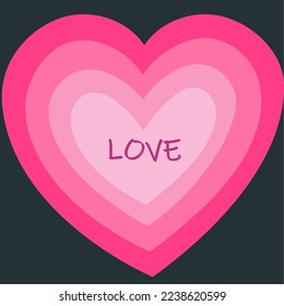 tarjetas postales y antecedentes para el Día de San Valentín, corazones rosados