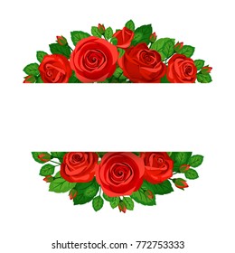 Cards with red roses