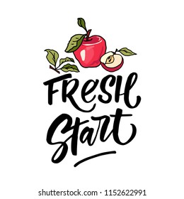 Cards for the season of cider with a beautiful apple branch, can be used as a menu cover, label, vector illustration
