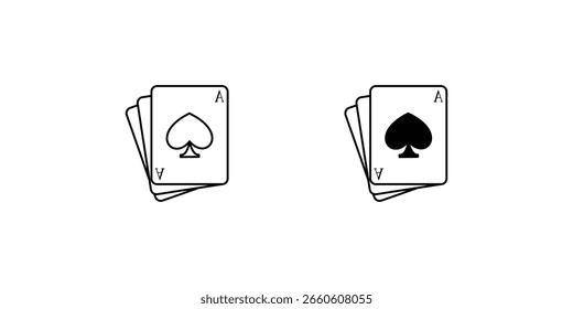 cards set icon with white background vector stock illustration