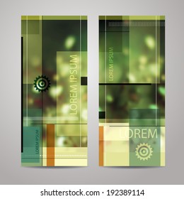Cards template designs. Banner set vector illustration