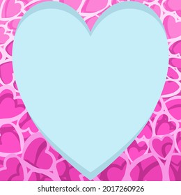 cartes avec le coeur d'amour de la saint-valentin sur blanc. Arrière-plan art lignes de craie pastel peintes par l'enfant. Éléments de design rouges, image vectorielle.