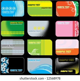 Cards. Vector.