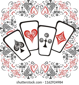 Cards. Vector illustration