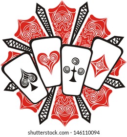 Cards vector illustration