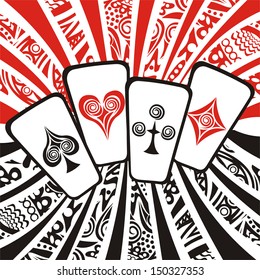 Cards vector illustration