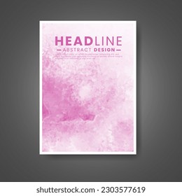 Cards with watercolor background. Design for your cover, date, postcard, banner, logo.