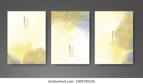 Cards with watercolor background. Design for your cover, date, postcard, banner, logo.