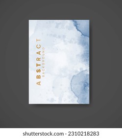 Cards with watercolor background. Design for your cover, date, postcard, banner, logo.