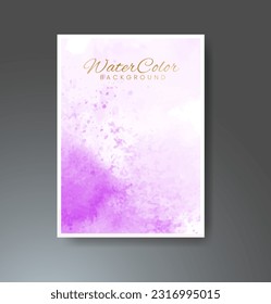 Cards with watercolor background. Design for your cover, date, postcard, banner, logo.