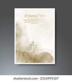 Cards with watercolor background. Design for your cover, date, postcard, banner, logo.