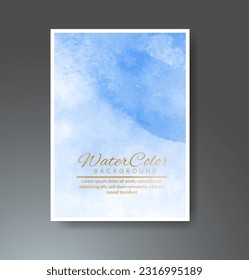 Cards with watercolor background. Design for your cover, date, postcard, banner, logo.