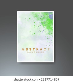 Cards with watercolor background. Design for your cover, date, postcard, banner, logo.