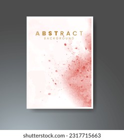 Cards with watercolor background. Design for your cover, date, postcard, banner, logo.