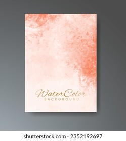 Cards with watercolor background. Design for your cover, date, postcard, banner, logo.