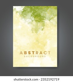 Cards with watercolor background. Design for your cover, date, postcard, banner, logo.