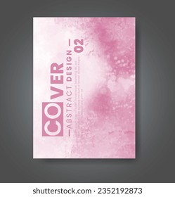 Cards with watercolor background. Design for your cover, date, postcard, banner, logo.