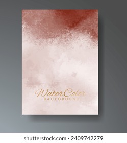 Cards with watercolor background. Design for your cover, date, postcard, banner, logo.